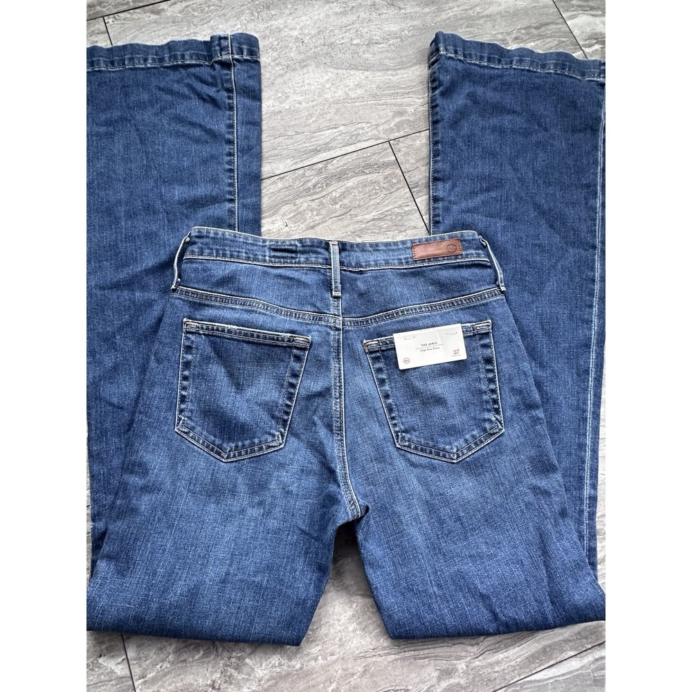 AG Adriano Goldschmied Jeans Sz 27 The Janis High Rise Flare 70's USA - Picture 6 of 10